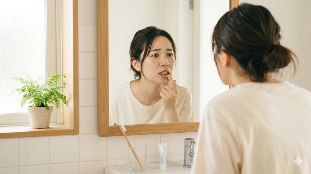 ホワイトニング効果に不安を感じる女性